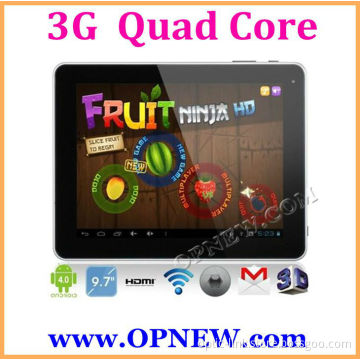 Factory Wholesale 9.7" Build in 3G Tablet WCDMA Phone CALL Android 4.2 MID notebook PC Bluetooth 3G & 2G Phone OPNEW